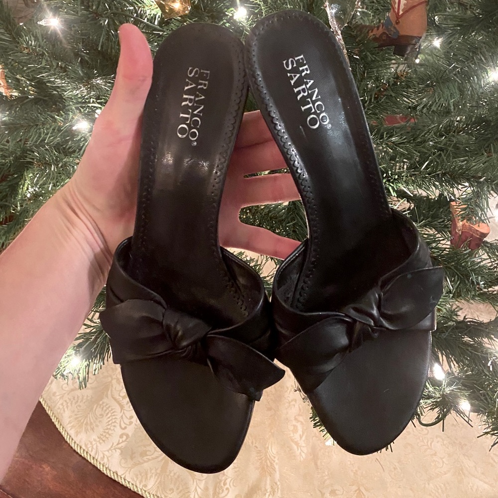 Franco Sarto Slip-on Kitten Heels - 9.5